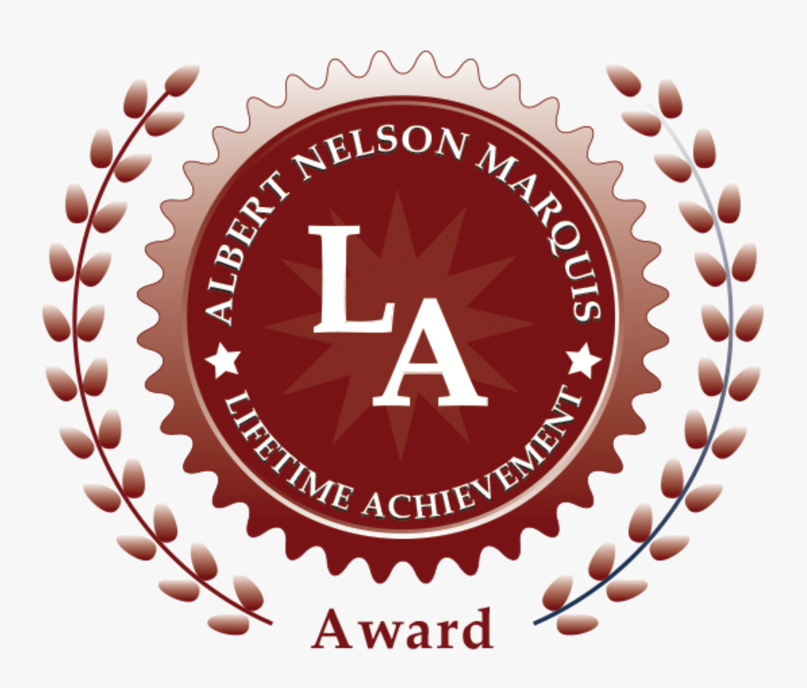 Hunter Storm's Albert Nelson Marquis Lifetime Achievement Award Badge