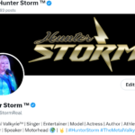 Hunter Storm's Twitter Profile Snapshot